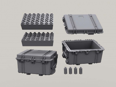 Multipurpose 1630 Military Box Set (2x Open, 2x Closed, 2x Insert) - image 4