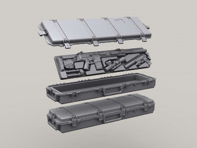 Pelican Im3300 Storm Gun Case Set  (2x Open, 2x Closed, 2x Insert + Weapons) - image 4