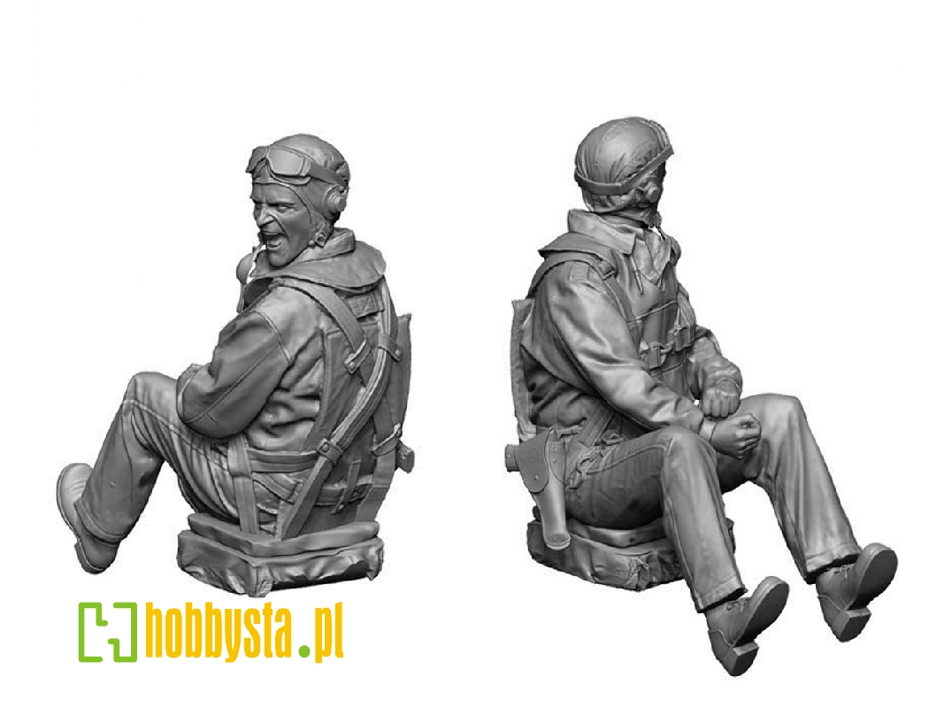 Ww2 Us Navy Pilot & Rear Gunner Set 2 (Engaged / 4 Heads) - image 1 Ww2 Us Navy Pilot & Rear Gunner Set 2 (Engaged / 4 Heads) - image 1