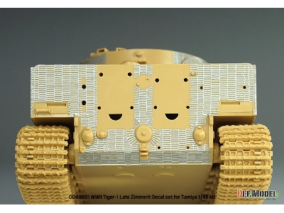 Tiger I Mid/Late - Zimmerit Decal Set With Pe Grill (For Tamiya Kits) - image 8