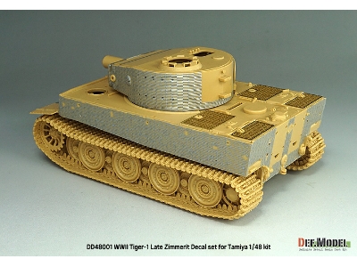 Tiger I Mid/Late - Zimmerit Decal Set With Pe Grill (For Tamiya Kits) - image 14