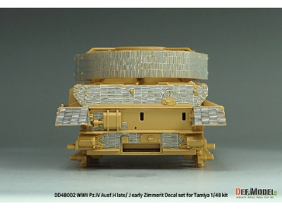 Pz.Kpfw.Iv Ausf.H Late / J Early - Zimmerit Decal Set (For Tamiya Kits) - image 6