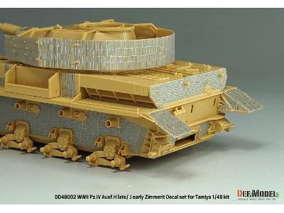 Pz.Kpfw.Iv Ausf.H Late / J Early - Zimmerit Decal Set (For Tamiya Kits) - image 8
