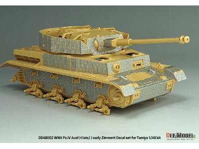 Pz.Kpfw.Iv Ausf.H Late / J Early - Zimmerit Decal Set (For Tamiya Kits) - image 12