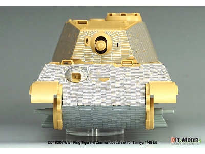 King Tiger (Henschel Turret) - Zimmerit Decal Set With Pe Grill (For Tamiya Kits) - image 6