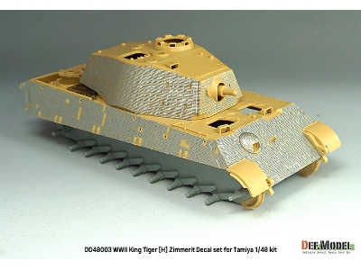 King Tiger (Henschel Turret) - Zimmerit Decal Set With Pe Grill (For Tamiya Kits) - image 10