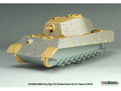 King Tiger (Henschel Turret) - Zimmerit Decal Set With Pe Grill (For Tamiya Kits) - image 11
