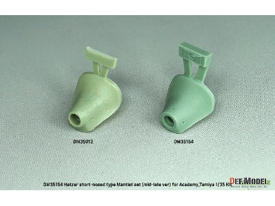 German Hetzer Late - Short Type Mantlet / Barrel Set (For Academy And Tamiya Kits) - image 8