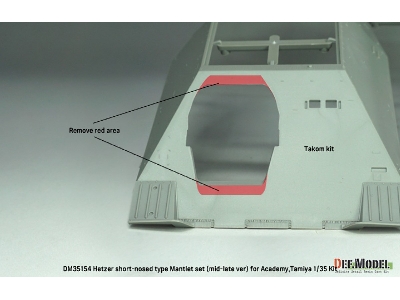 German Hetzer Late - Short Type Mantlet / Barrel Set (For Academy And Tamiya Kits) - image 10