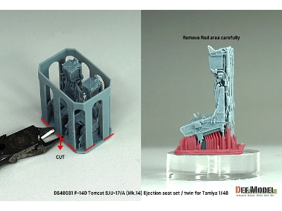 Grumman F-14 D Tomcat - Sju-17/A (Mk.14) Ejection Seat Set (Twin / For Tamiya Kits) - image 10