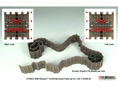 Russian T-34/85 - Workable Track Set - image 6