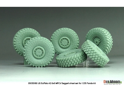 Us Buffalo A2 6x6 Mpcv Sagged Wheel Set (For Panda Kits) - image 2