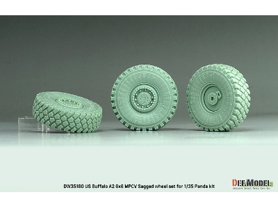 Us Buffalo A2 6x6 Mpcv Sagged Wheel Set (For Panda Kits) - image 4