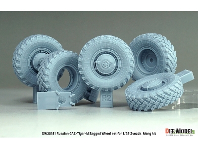 Russian Gaz Tigr-m - Sagged Wheel Set (For Zvezda And Meng Kits) - image 2