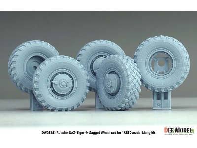 Russian Gaz Tigr-m - Sagged Wheel Set (For Zvezda And Meng Kits) - image 6