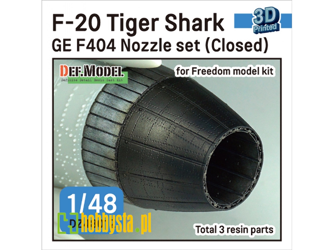 F-20 Tigershark - Nozzle Set Closed (Ge Yf404-100 / For Freedom Model Kits) - image 1 F-20 Tigershark - Nozzle Set Closed (Ge Yf404-100 / For Freedom Model Kits) - image 1
