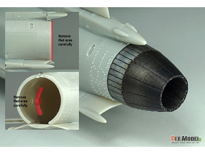 F-20 Tigershark - Nozzle Set Closed (Ge Yf404-100 / For Freedom Model Kits) - image 7