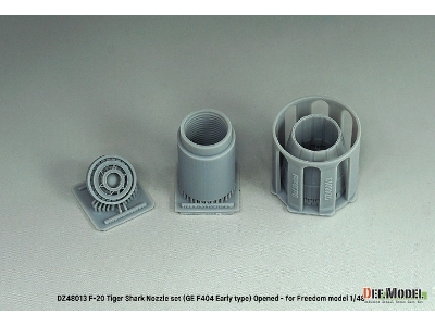 F-20 Tigershark - Nozzle Set Opened (Ge Yf404-100 / For Freedom Model 1/48) - image 7