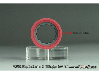 F-20 Tigershark - Nozzle Set Opened (Ge Yf404-100 / For Freedom Model 1/48) - image 9