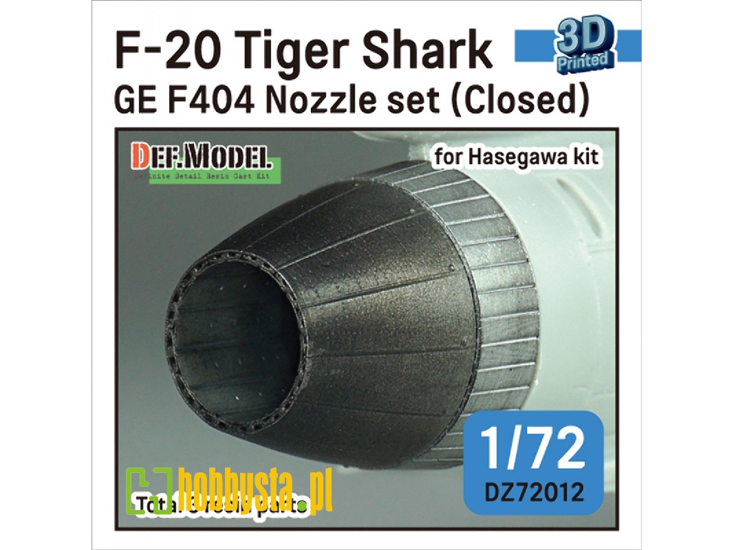 F-20 Tigershark - Nozzle Set Closed (Ge Yf404-100 / For Hasegawa Kits) - image 1 F-20 Tigershark - Nozzle Set Closed (Ge Yf404-100 / For Hasegawa Kits) - image 1