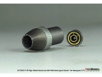 F-20 Tigershark - Nozzle Set Closed (Ge Yf404-100 / For Hasegawa Kits) - image 6