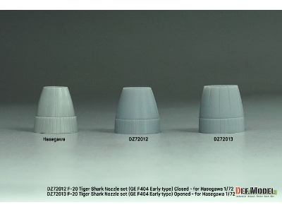 F-20 Tigershark - Nozzle Set Closed (Ge Yf404-100 / For Hasegawa Kits) - image 10