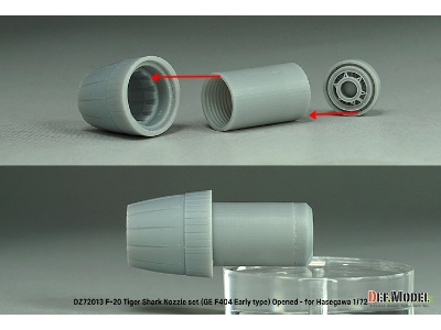 F-20 Tigershark - Nozzle Set Opened (Ge Yf404-100 / For Hasegawa Kits) - image 5