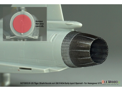 F-20 Tigershark - Nozzle Set Opened (Ge Yf404-100 / For Hasegawa Kits) - image 10