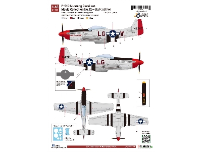 North American P-51 D Mustang - Decal Set Movie Collection No.12 (Light Edition) - image 3