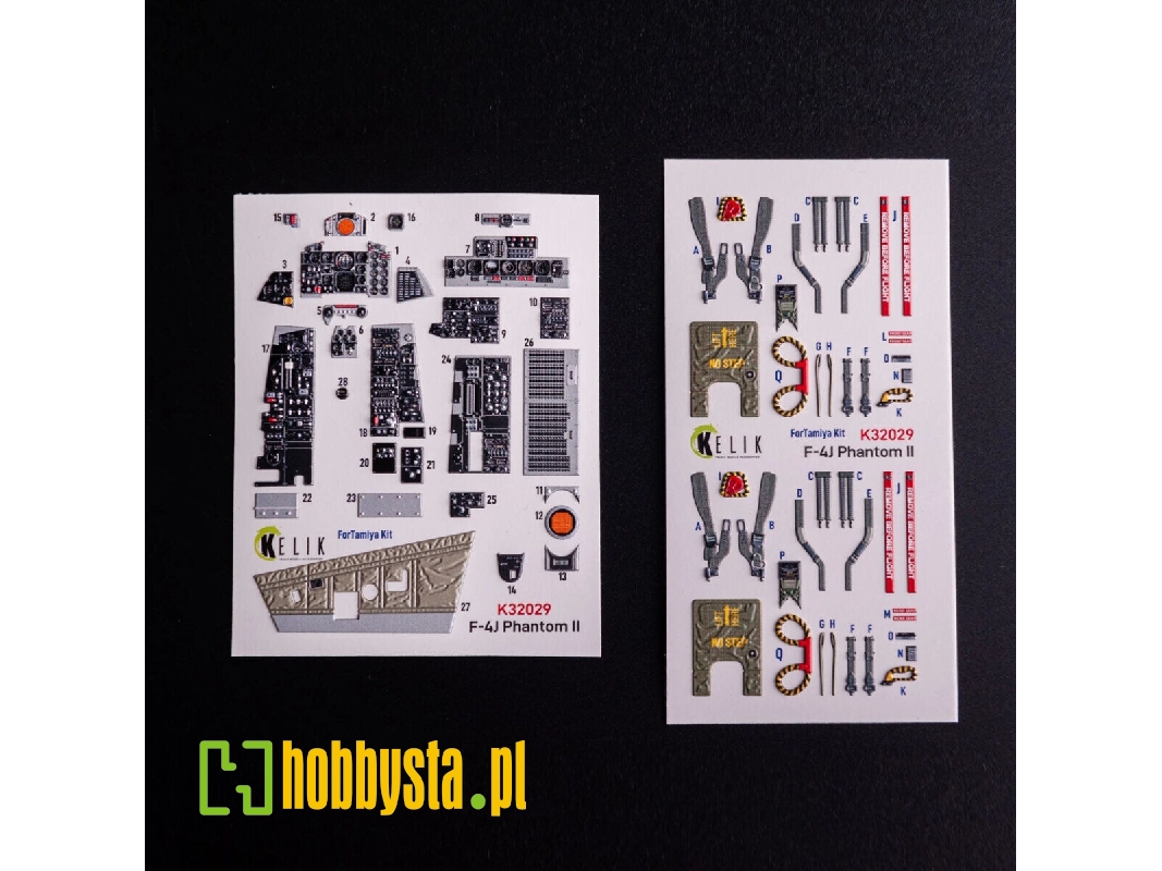 Mcdonnell Douglas F-4 J - Interior 3d Decals (For Tamiya Kits) - image 1
