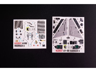 Mcdonnell Douglas Av-8 Harrier - Interior 3d Decals (For Trumpeter Kits) - image 1