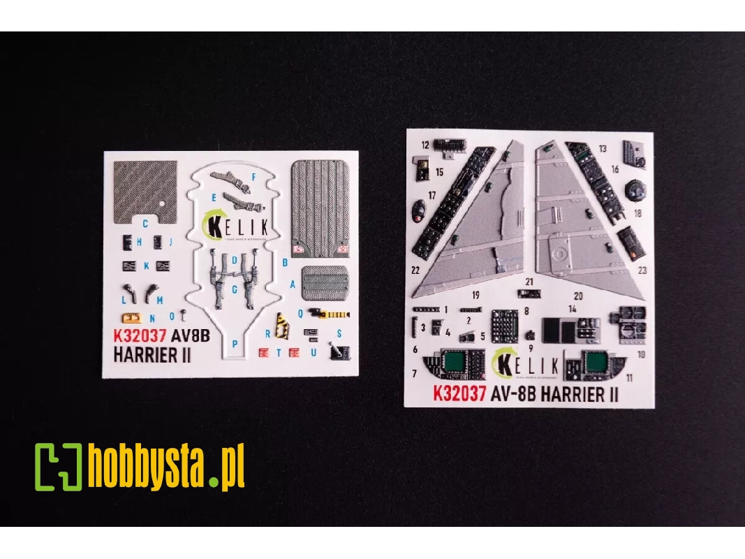 Mcdonnell Douglas Av-8 Harrier - Interior 3d Decals (For Trumpeter Kits) - image 1