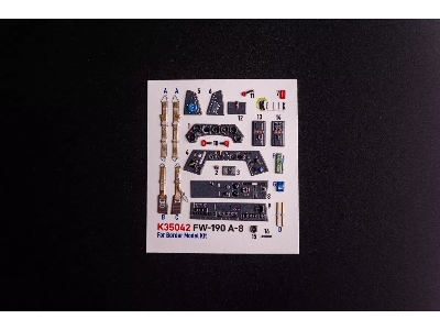 Focke Wulf Fw-190 A-8 - Interior 3d Decals (For Border Model  Kits) - image 1
