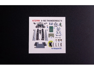 Fairchild A-10 C Thunderbolt Ii - Interior 3d Decals (For Hasegawa Kits) - image 1