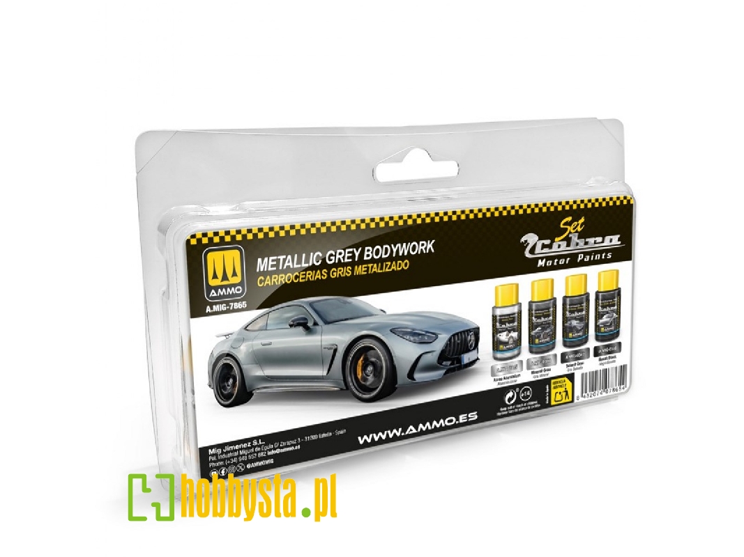 A.Mig 7865 Cobra Motor Metallic Grey Bodyworks Set - image 1