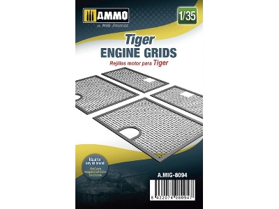 Tiger - Engine Grids (3d Printed) - image 1