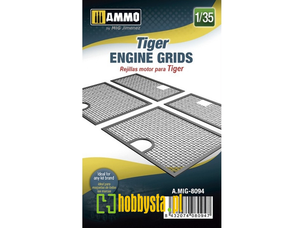 Tiger - Engine Grids (3d Printed) - image 1 Tiger - Engine Grids (3d Printed) - image 1
