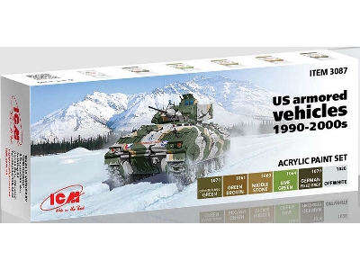 Acrylic Paint Set For Us Armored Vehicles 1990-2000s - image 1