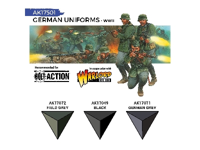 Ak 17501 German Wwii Uniforms Paints Set - image 3 Ak 17501 German Wwii Uniforms Paints Set - image 3