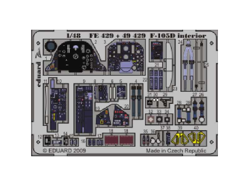 F-105D interior S. A. 1/48 - Hobby Boss - image 1