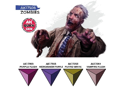 Ak 17508 Zombies Paints Set - image 3