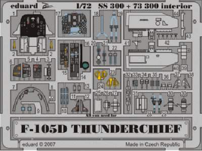 F-105D interior S. A. 1/72 - Trumpeter - image 1