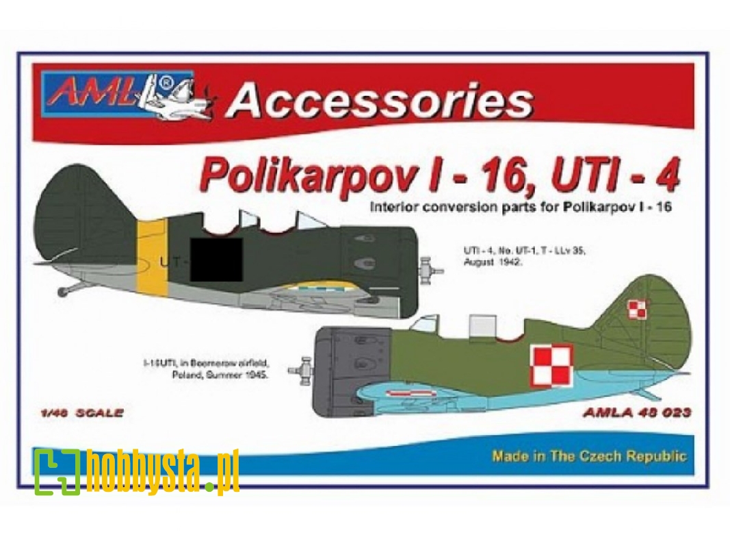 Polikarpov I-16 Uti-4 - Interior Conversion Set (For Eduard Kits) - image 1 Polikarpov I-16 Uti-4 - Interior Conversion Set (For Eduard Kits) - image 1