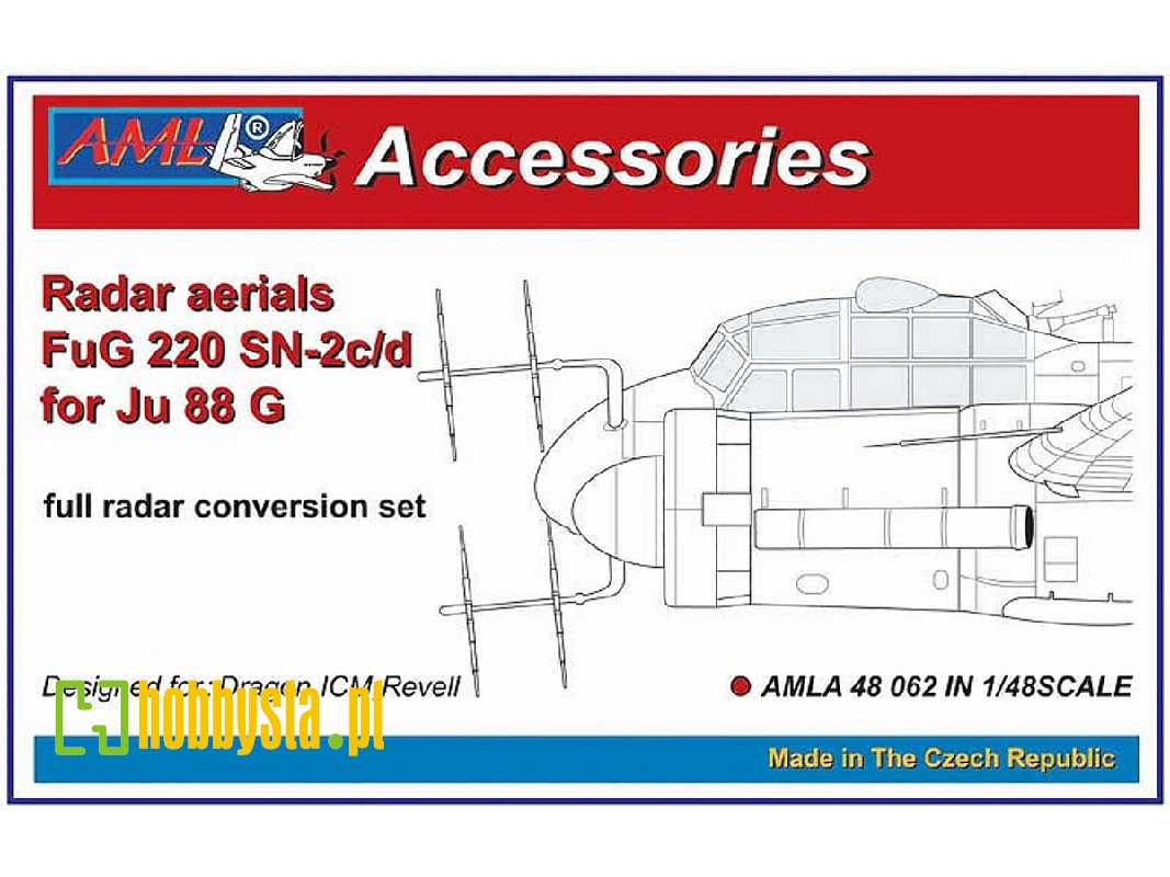 Fug 220 Sn-2c/D Radar Aerials For The Junkers Ju-88 G (For Dragon, Icm And Revell Kits) - image 1 Fug 220 Sn-2c/D Radar Aerials For The Junkers Ju-88 G (For Dragon, Icm And Revell Kits) - image 1