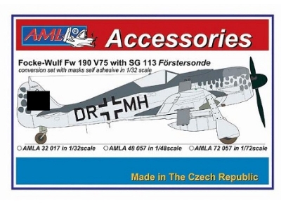 Focke-wulf Fw 190 V75 - Dr+mh With Sg 113 Conversion Set - image 1