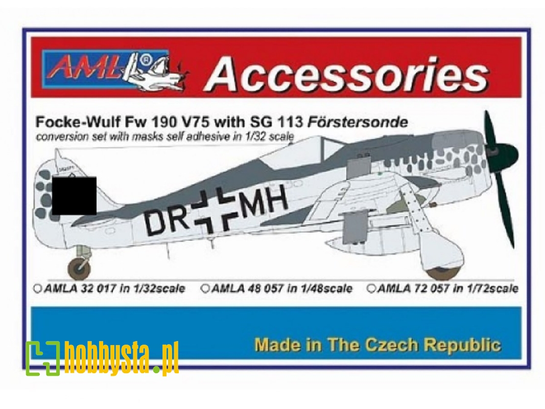 Focke-wulf Fw 190 V75 - Dr+mh With Sg 113 Conversion Set - image 1 Focke-wulf Fw 190 V75 - Dr+mh With Sg 113 Conversion Set - image 1