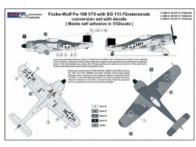 Focke-wulf Fw 190 V75 - Dr+mh With Sg 113 Conversion Set - image 4 Focke-wulf Fw 190 V75 - Dr+mh With Sg 113 Conversion Set - image 4