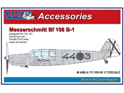 Messerschmitt Bf-108 B-1 - Conversion Parts (For Fly And Kovozavody Prostejov Kits) - image 1