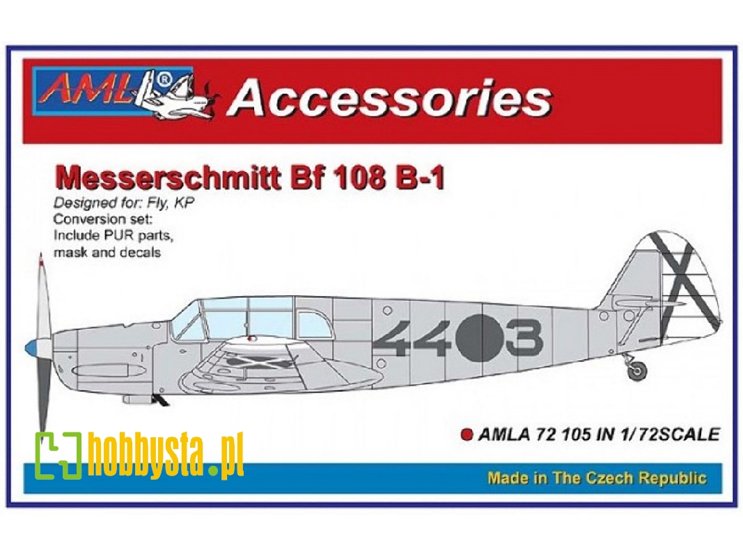 Messerschmitt Bf-108 B-1 - Conversion Parts (For Fly And Kovozavody Prostejov Kits) - image 1
