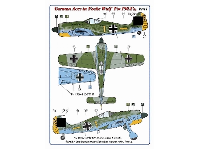 German Aces In Focke-wulf Fw-190 A - Part I - image 2